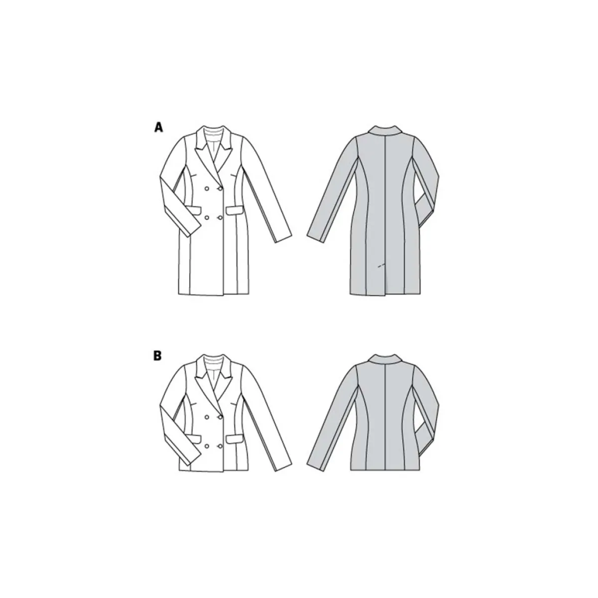 Giesse Scampoli Giacche|Abiti>Abito blazer- doppiopetto con revers