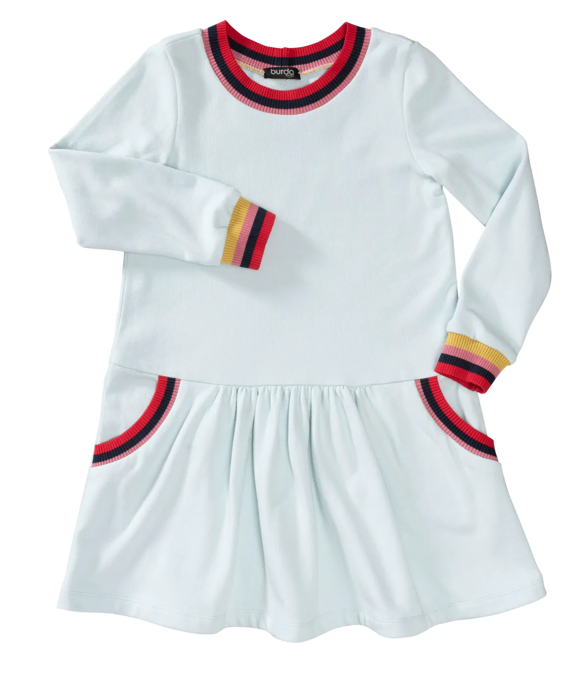 Giesse Scampoli Neonati|Neonati, Bambini & Ragazzi>Abito camicia– con rifiniture a fascia