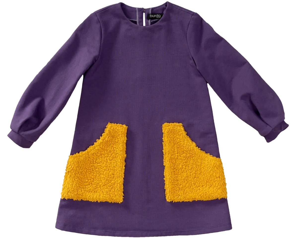 Cartamodelli Burda Neonati|Bambini>ABITO CON TASCHE - SOPRAGONNA