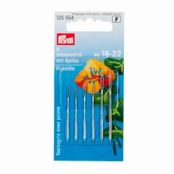 Giesse Scampoli Aghi, Spilli E Magneti>Aghi lana con punta N.24 0,80x37mm