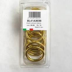 Giesse Scampoli Accessori Per Tende>Anelli ottone lucido mm.30/39