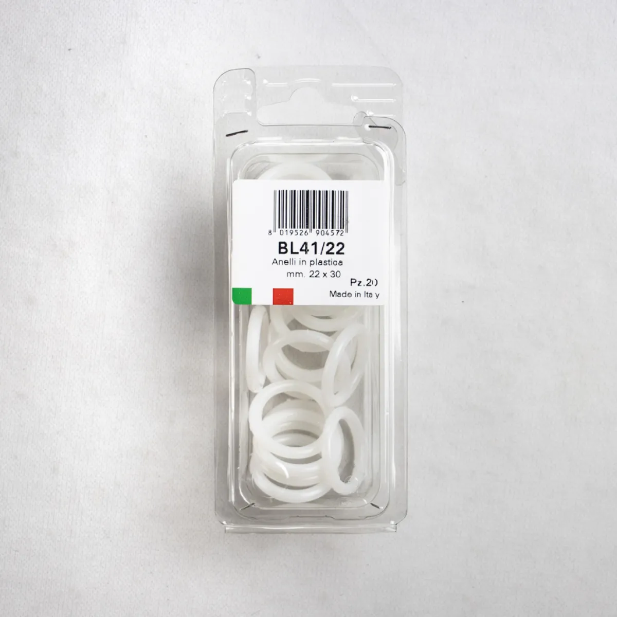 Giesse Scampoli Accessori Per Tende>Anelli plastica mm.22
