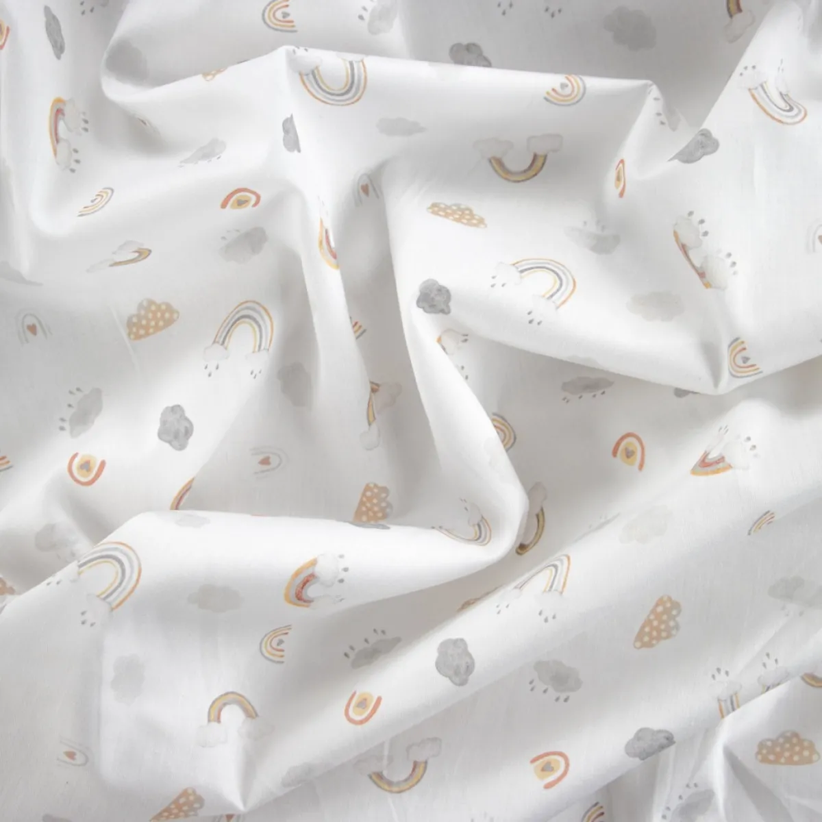 Bambino Giesse Scampoli Tessuti In Cotone>BABY COTONE DIGITALE ARCOBALENI