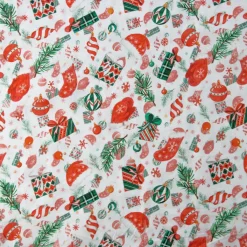Bambino Giesse Scampoli Tessuti In Cotone>BABY COTONE DIGITALE BERRETTO NATALE