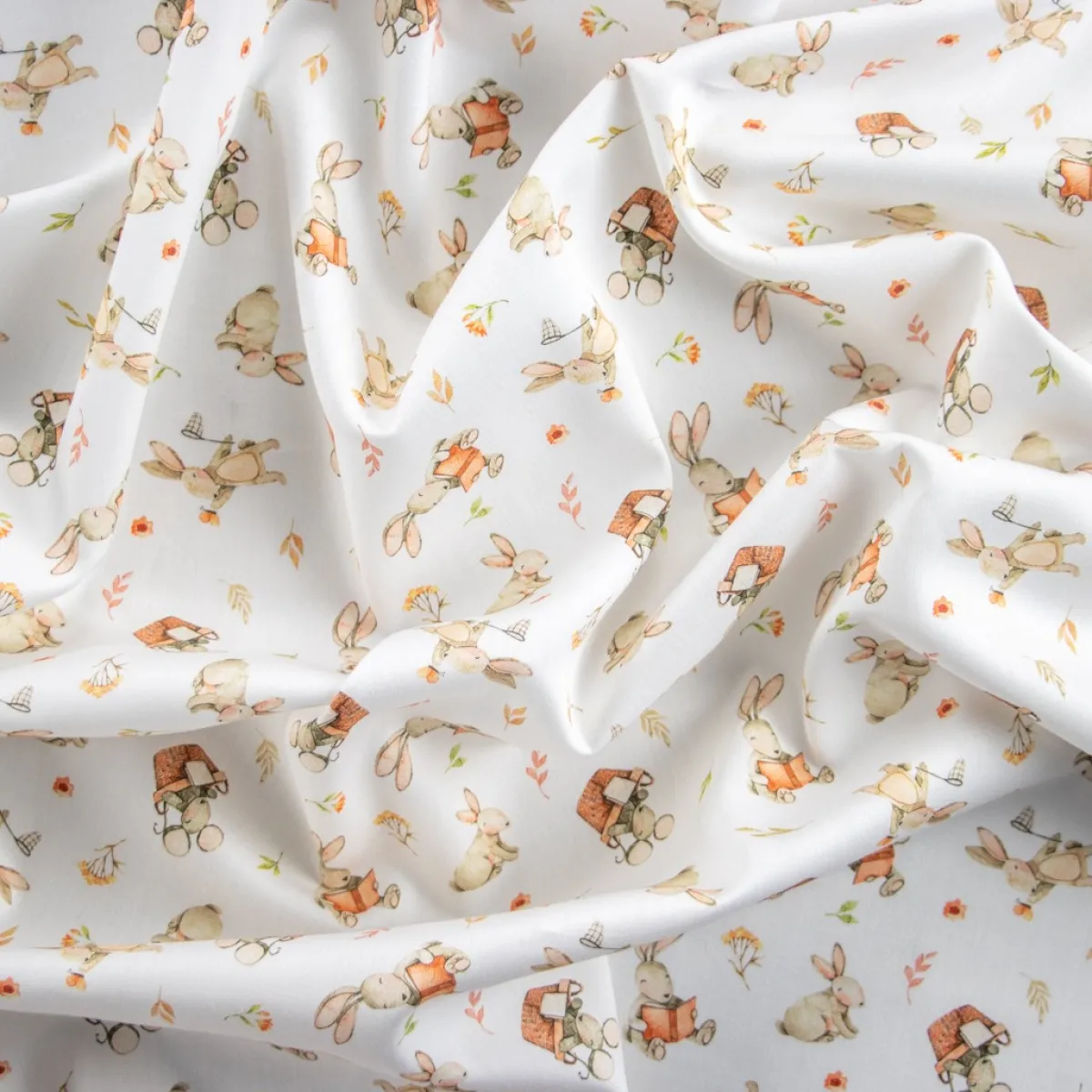 Bambino Giesse Scampoli Tessuti In Cotone>BABY COTONE DIGITALE BUNNY