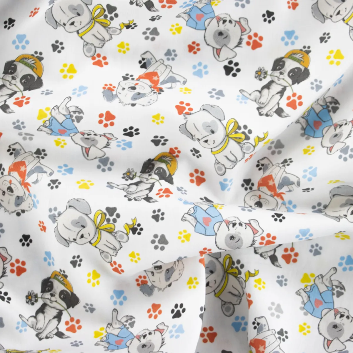Bambino Giesse Scampoli Tessuti In Cotone>BABY COTONE DIGITALE CANI