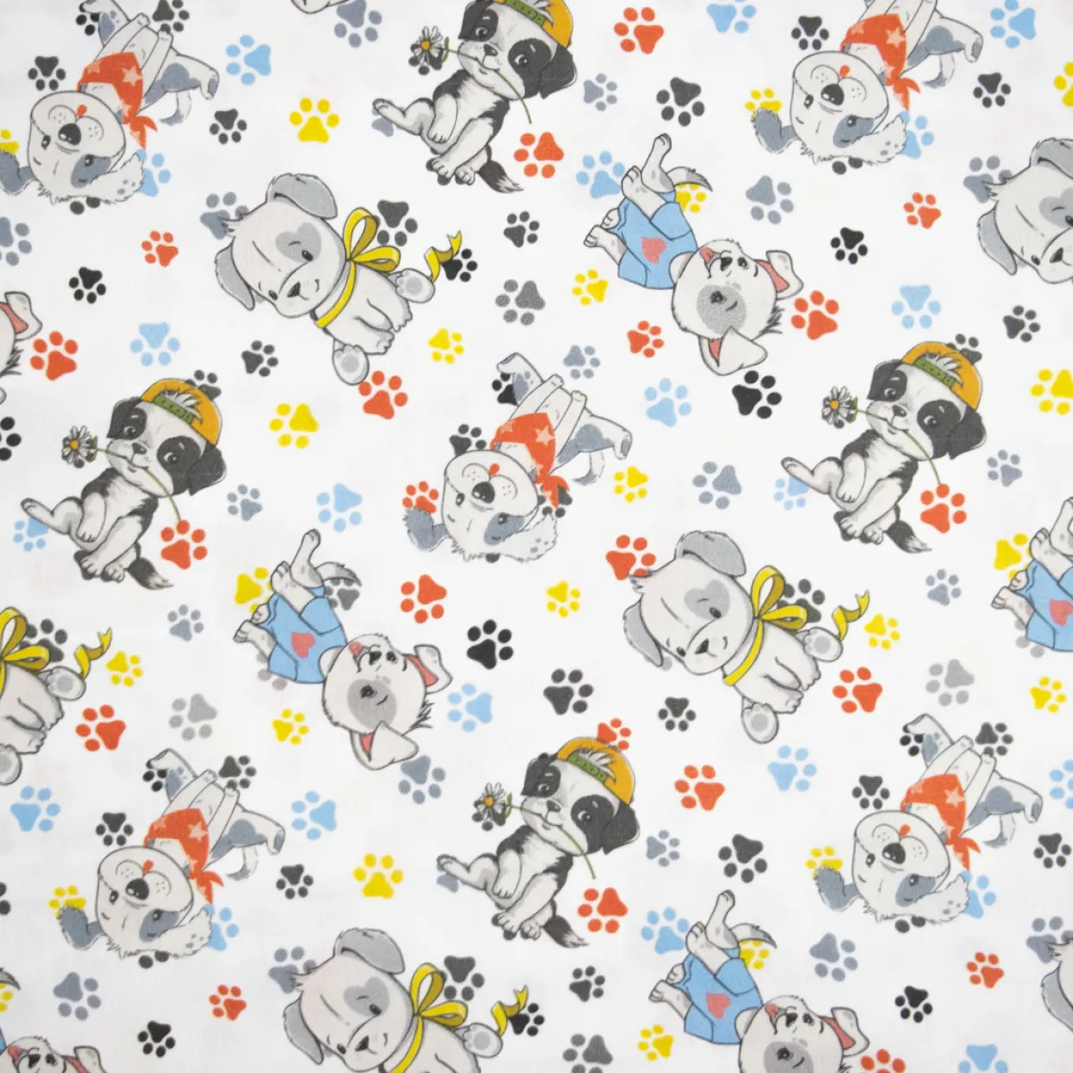 Bambino Giesse Scampoli Tessuti In Cotone>BABY COTONE DIGITALE CANI