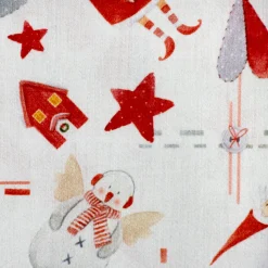 Bambino Giesse Scampoli Tessuti In Cotone>BABY COTONE DIGITALE CASETTE NATALE