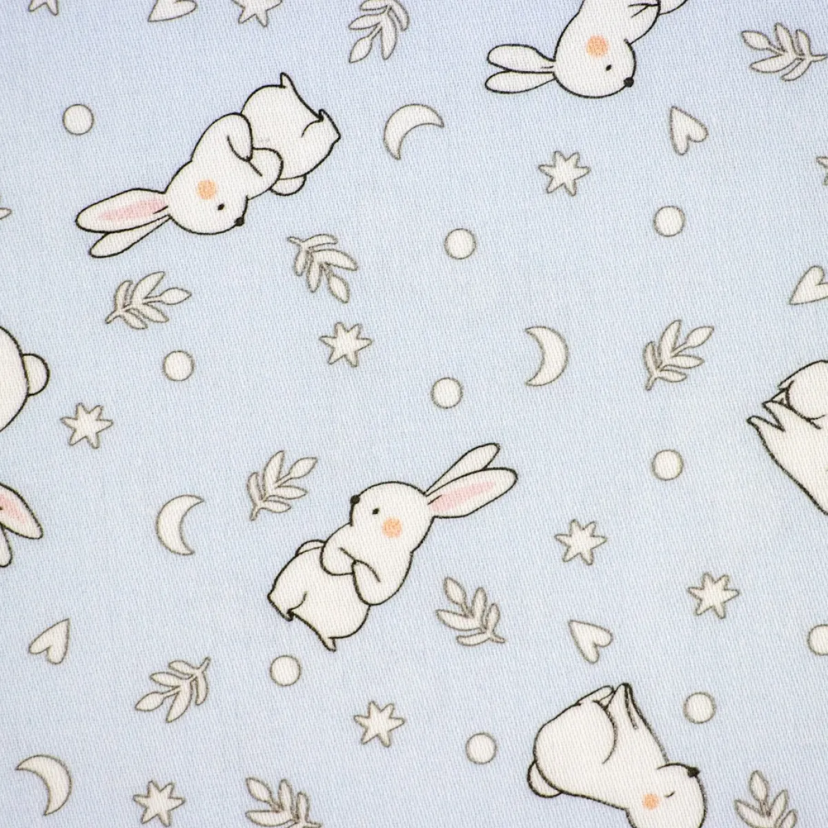 Bambino Giesse Scampoli Tessuti In Cotone>BABY COTONE DIGITALE CONIGLIETTI