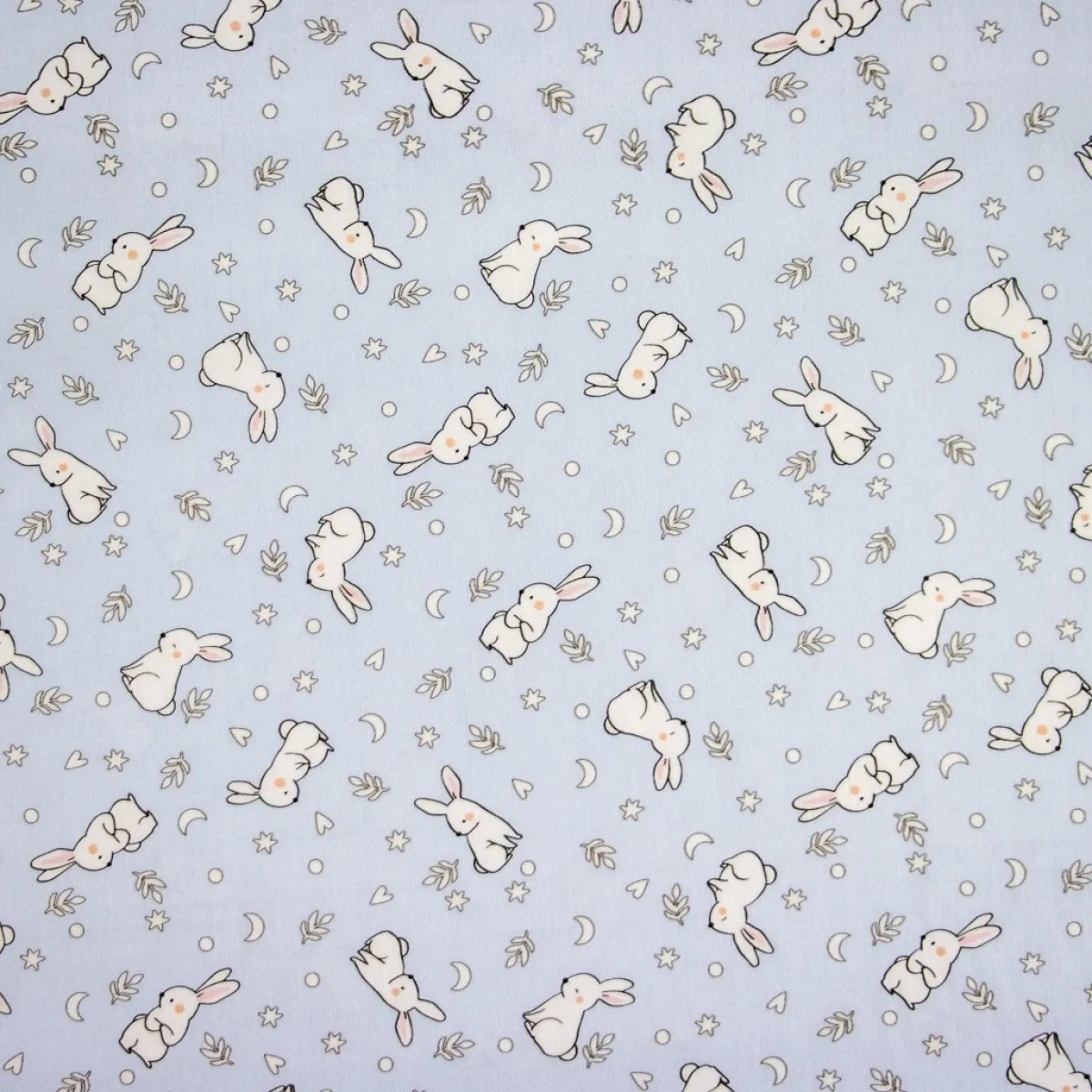 Bambino Giesse Scampoli Tessuti In Cotone>BABY COTONE DIGITALE CONIGLIETTI