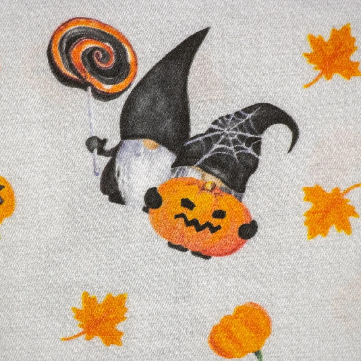 Bambino Giesse Scampoli Tessuti In Cotone>BABY COTONE DIGITALE GNOMI HALLOWEEN