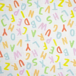 Bambino Giesse Scampoli Tessuti In Cotone>BABY COTONE DIGITALE LETTERE