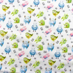 Bambino Giesse Scampoli Tessuti In Cotone>BABY COTONE DIGITALE MOSTRI