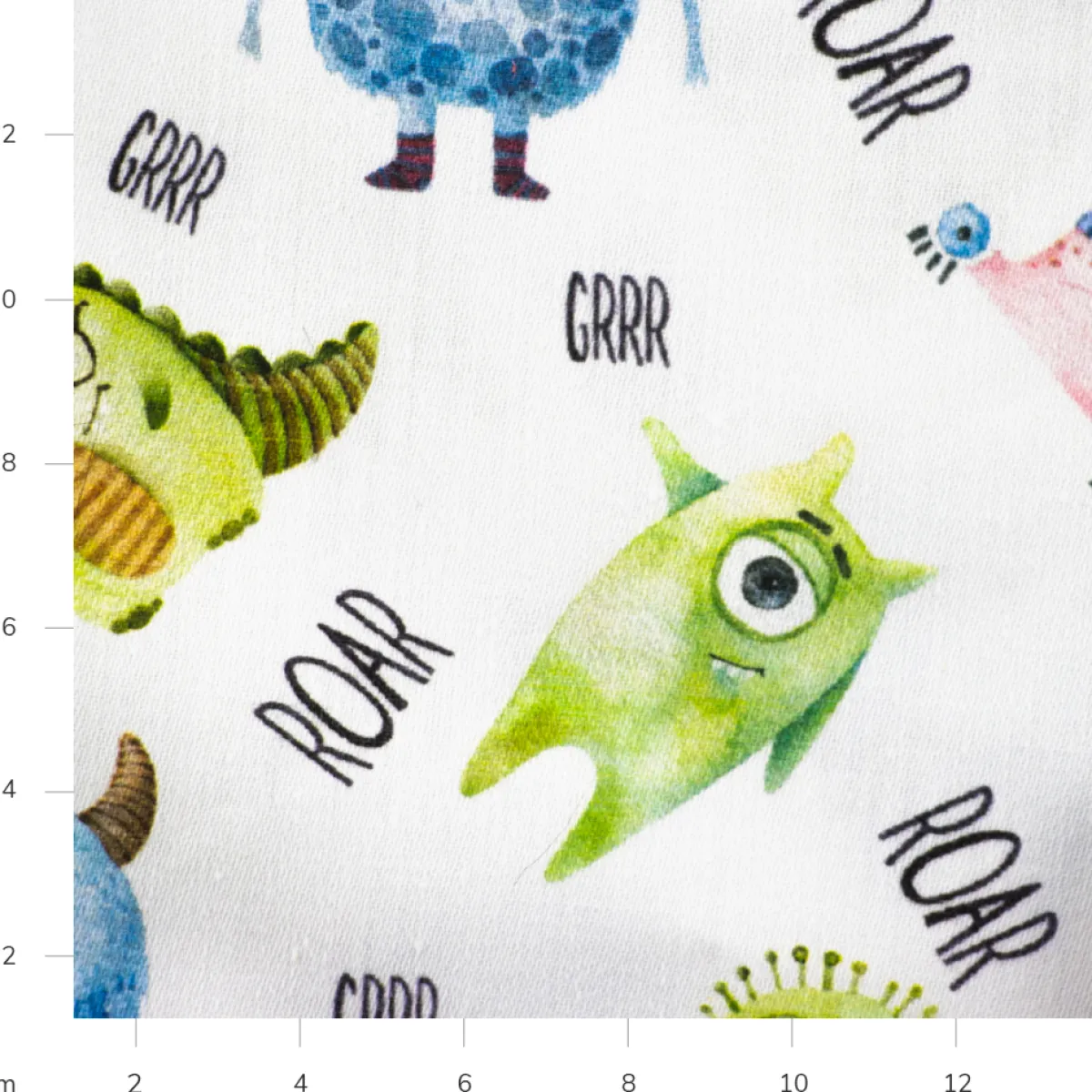 Bambino Giesse Scampoli Tessuti In Cotone>BABY COTONE DIGITALE MOSTRI