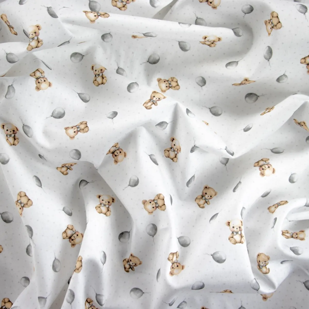 Bambino Giesse Scampoli Tessuti In Cotone>BABY COTONE DIGITALE ORSACCHIOTTI