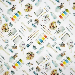 Bambino Giesse Scampoli Tessuti In Cotone>BABY COTONE DIGITALE PITTORE