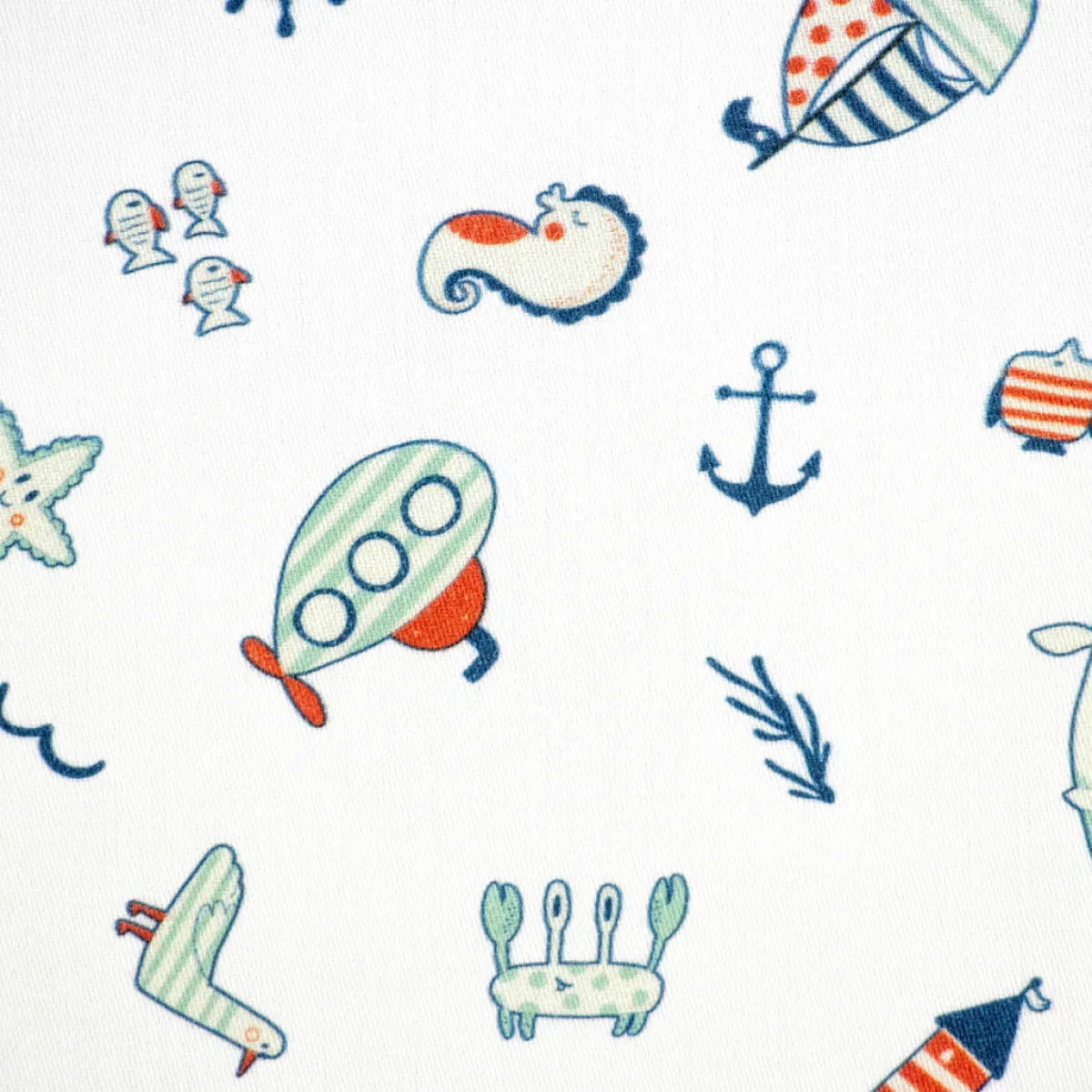 Bambino Giesse Scampoli Tessuti In Cotone>BABY COTONE DIGITALE SPIAGGIA