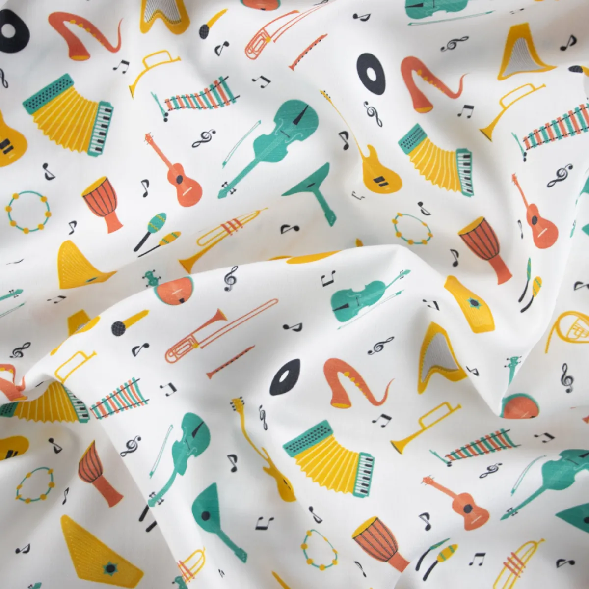 Bambino Giesse Scampoli Tessuti In Cotone>BABY COTONE DIGITALE STRUMENTI