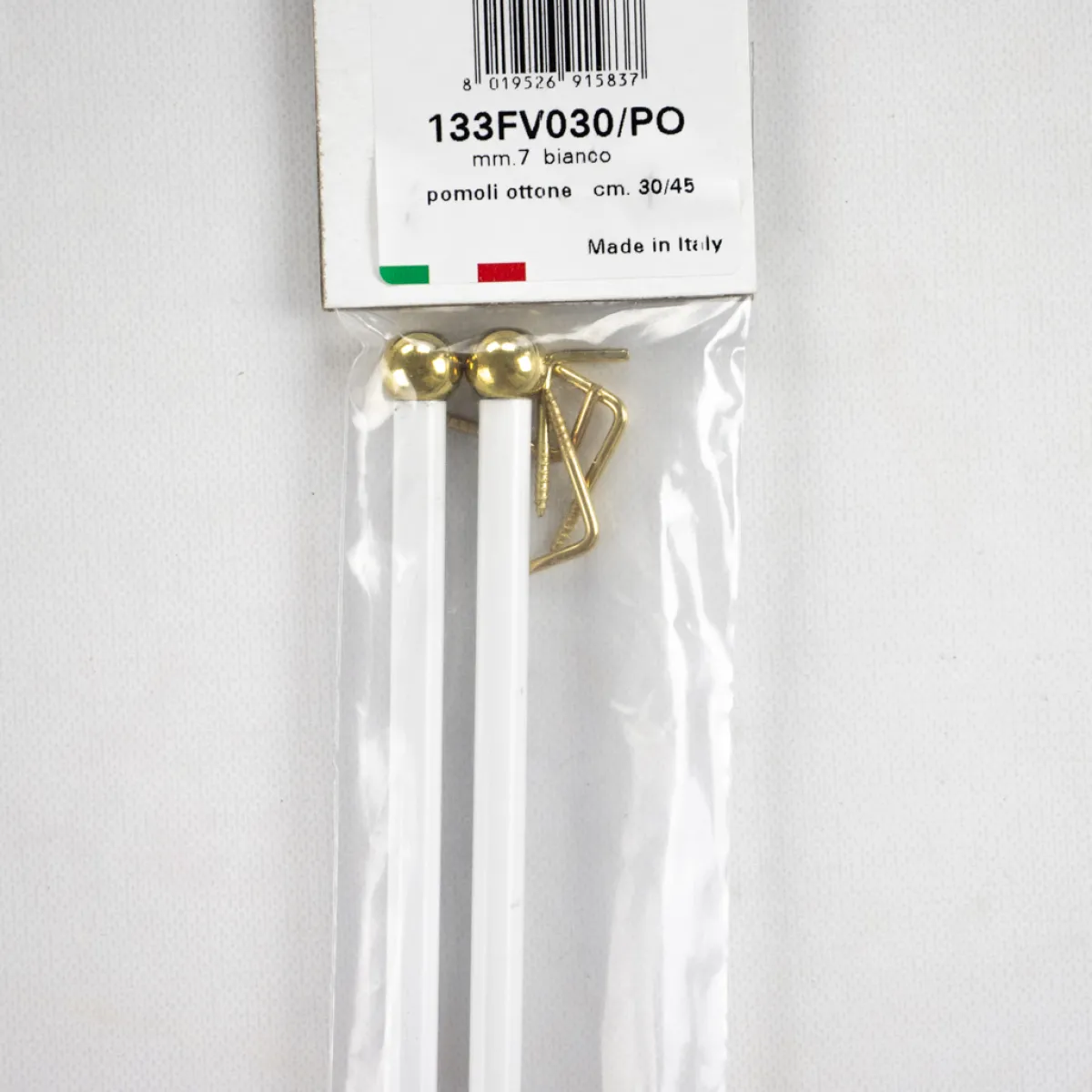 Giesse Scampoli Paletti A Vetro>Bacchette ø7 verniciate bianche 30/45