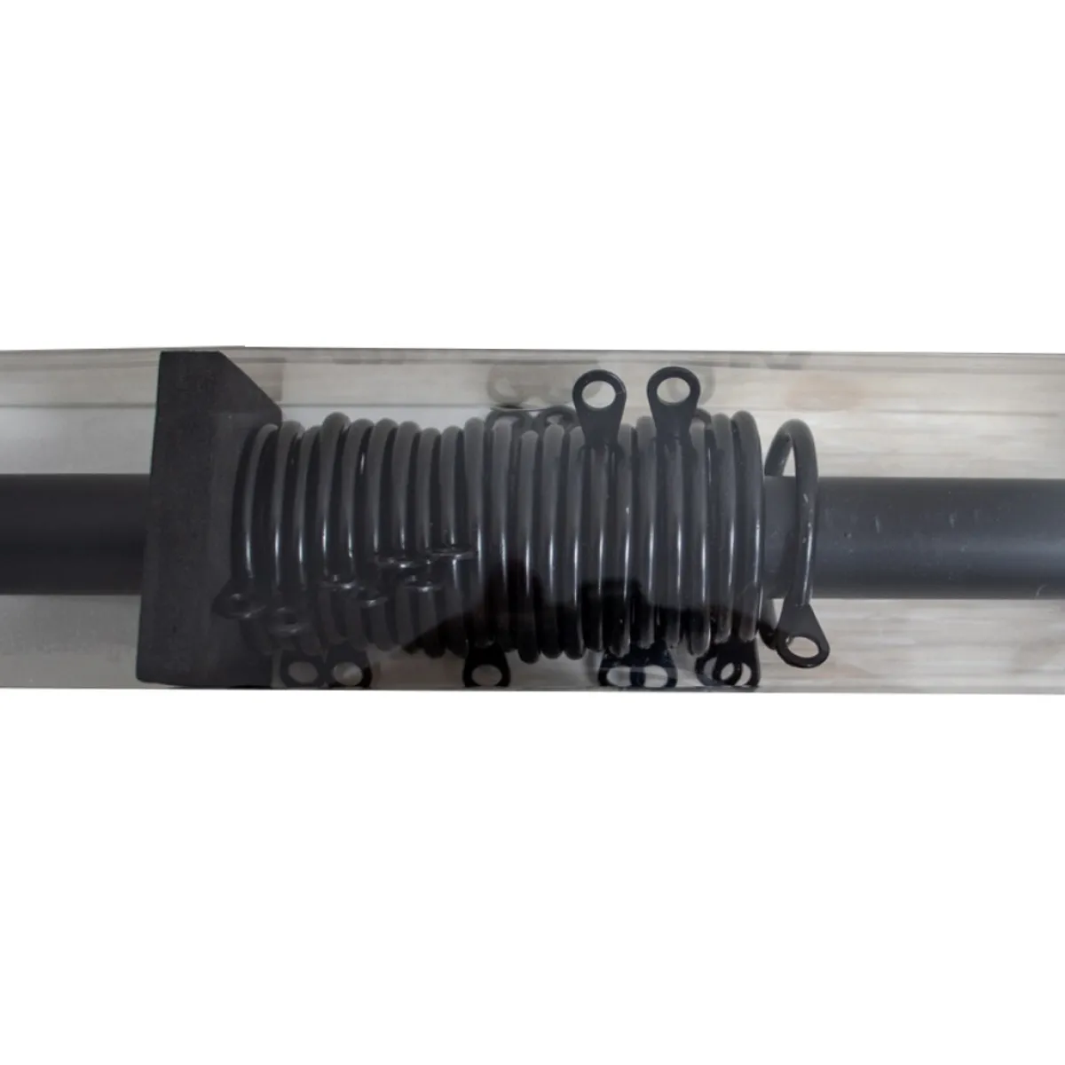 Giesse Scampoli Bastoni>BASTONE ESTENSIBILE SPIRALE 120-210 NERO