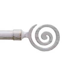 Giesse Scampoli Bastoni>BASTONE EST. RICCIOLO 120-210 BIANCO/OR