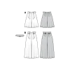 Giesse Scampoli Pantaloni>Bermuda - Culotte - Pieghe in vita