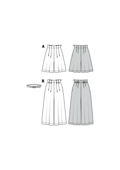Giesse Scampoli Pantaloni>Bermuda - Culotte - Pieghe in vita