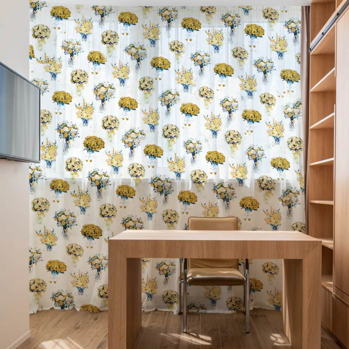 Giesse Scampoli Tende In Lino>BETULLA TENDA FIORI