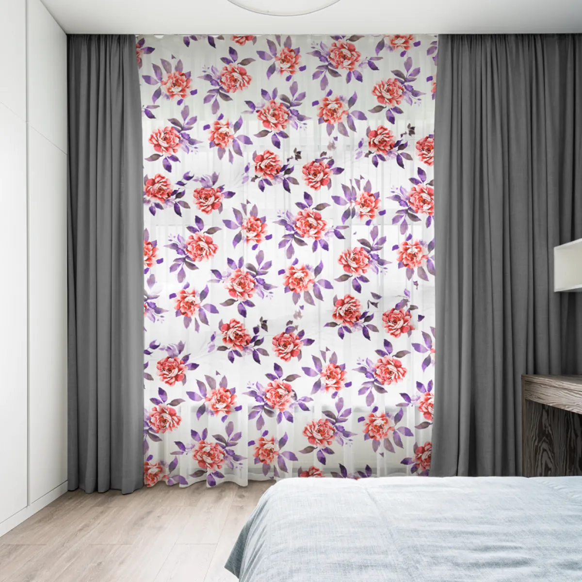 Giesse Scampoli Tende In Lino>BETULLA TENDA FIORI