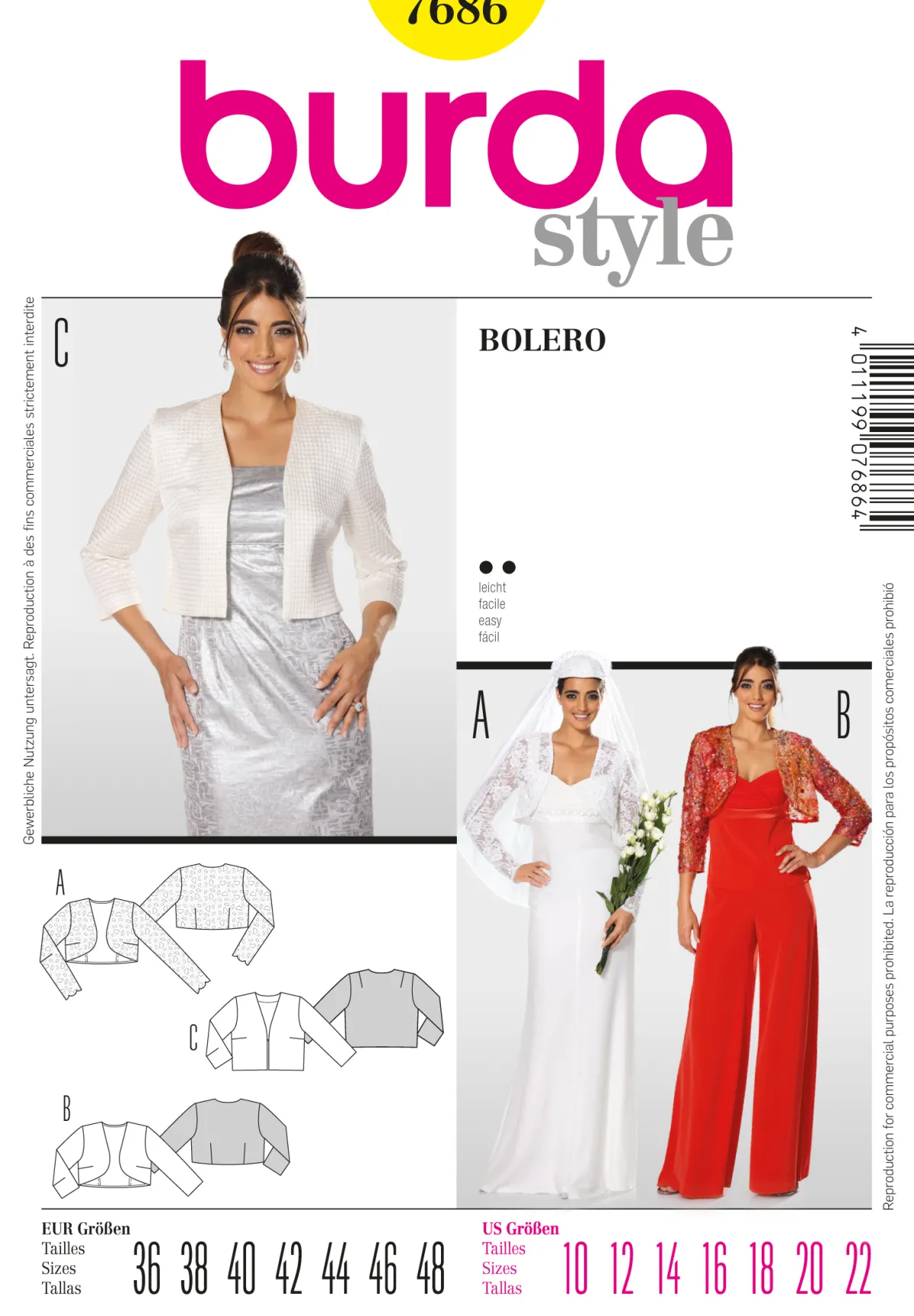 Cartamodelli Burda Giacche>bolero