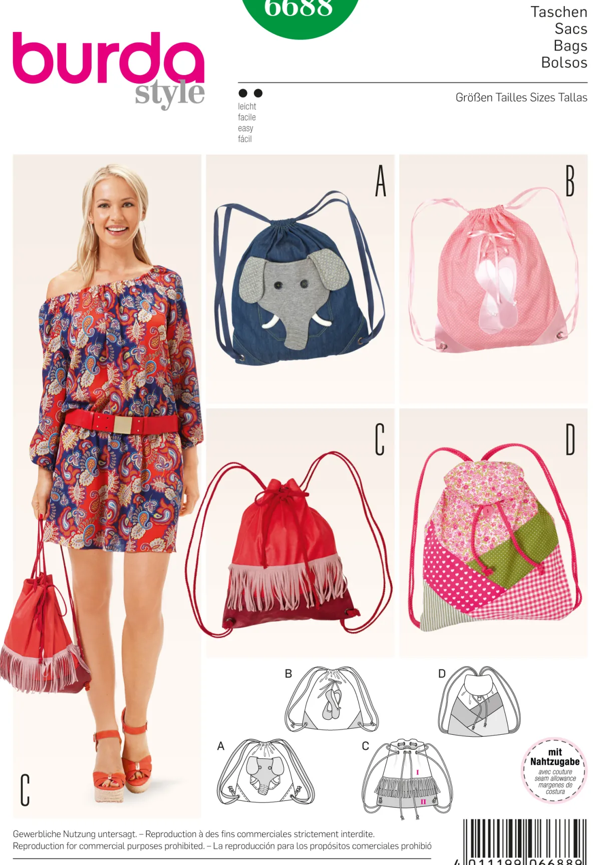 Cartamodelli Burda Creatività E Accessori>Borse
