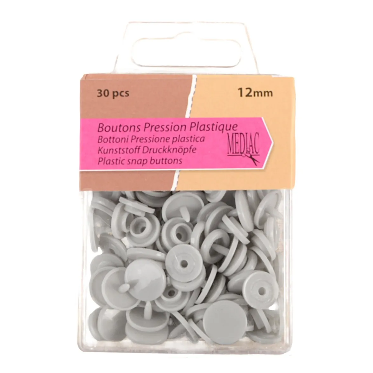 Giesse Scampoli Bottoni E Fibbie>BOTTONE AUTOMATICO IN PLASTICA 12MM