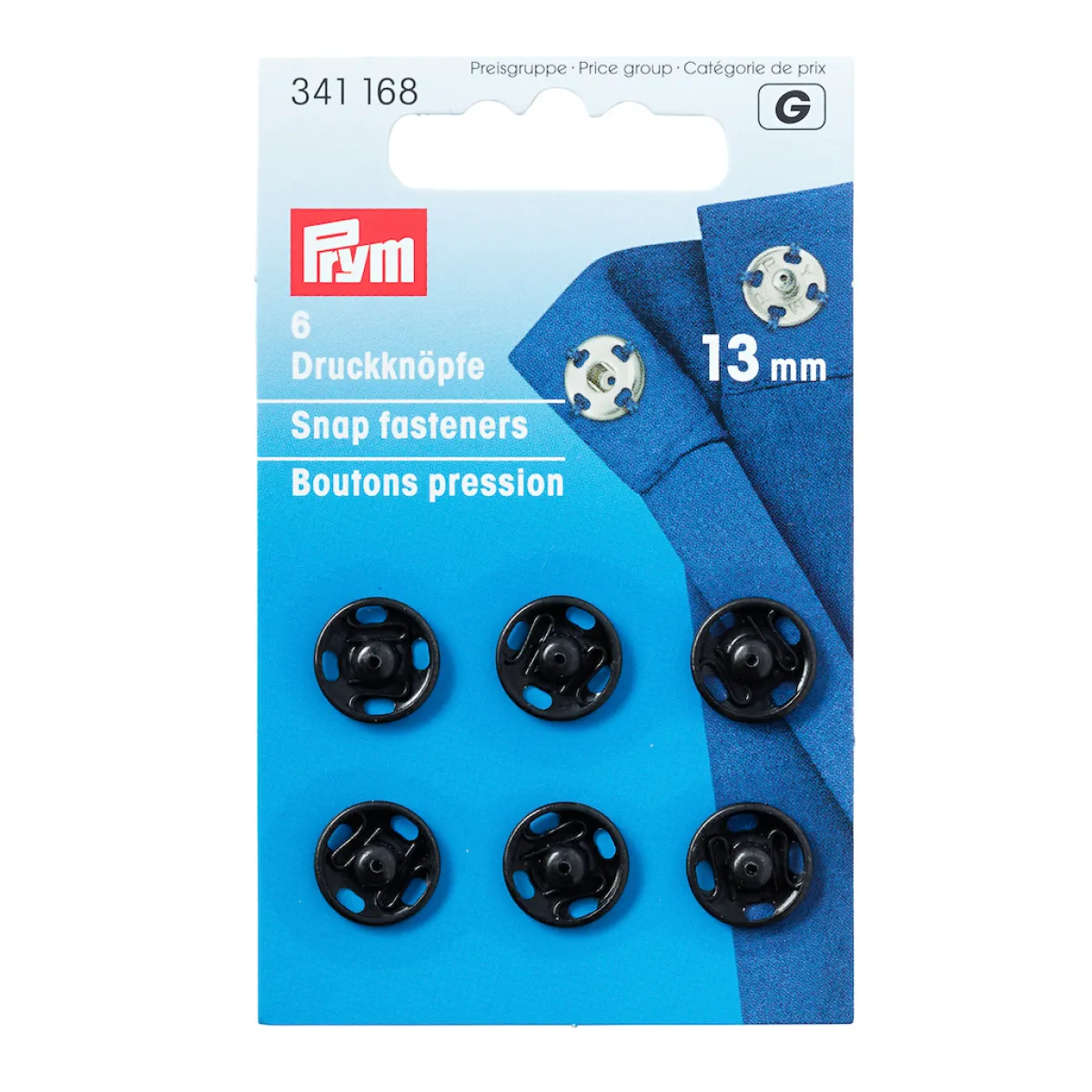 Giesse Scampoli Bottoni E Fibbie>Bottoni automatici ottone 13mm nero