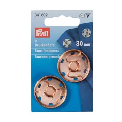 Giesse Scampoli Bottoni E Fibbie>Bottoni automatici ottone 30mm