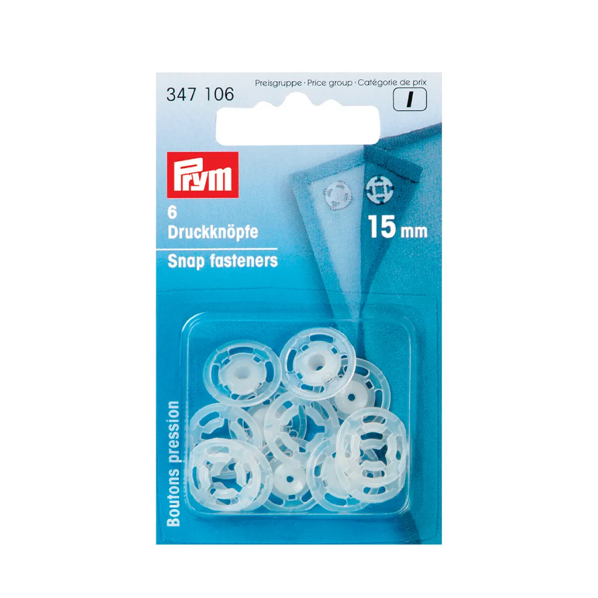 Giesse Scampoli Bottoni E Fibbie>Bottoni automatici plastica 15mm