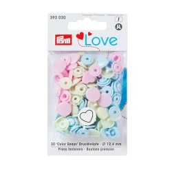 Giesse Scampoli Bottoni E Fibbie>Bottoni pressione Love 12,4mm