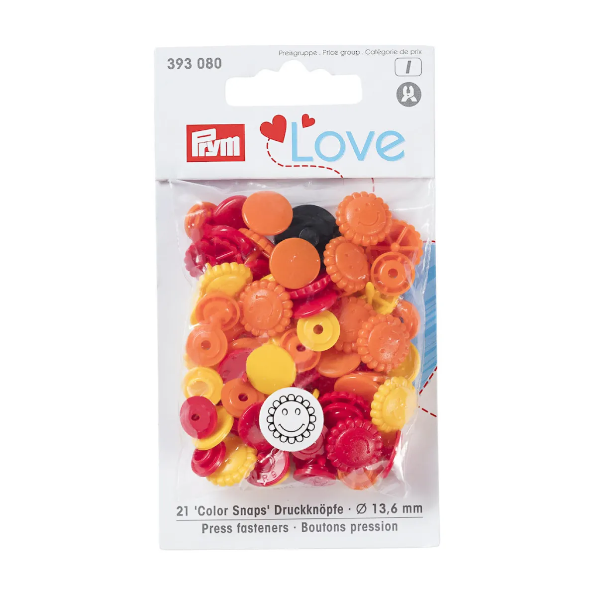 Giesse Scampoli Bottoni E Fibbie>Bottoni pressione Love 13,6mm
