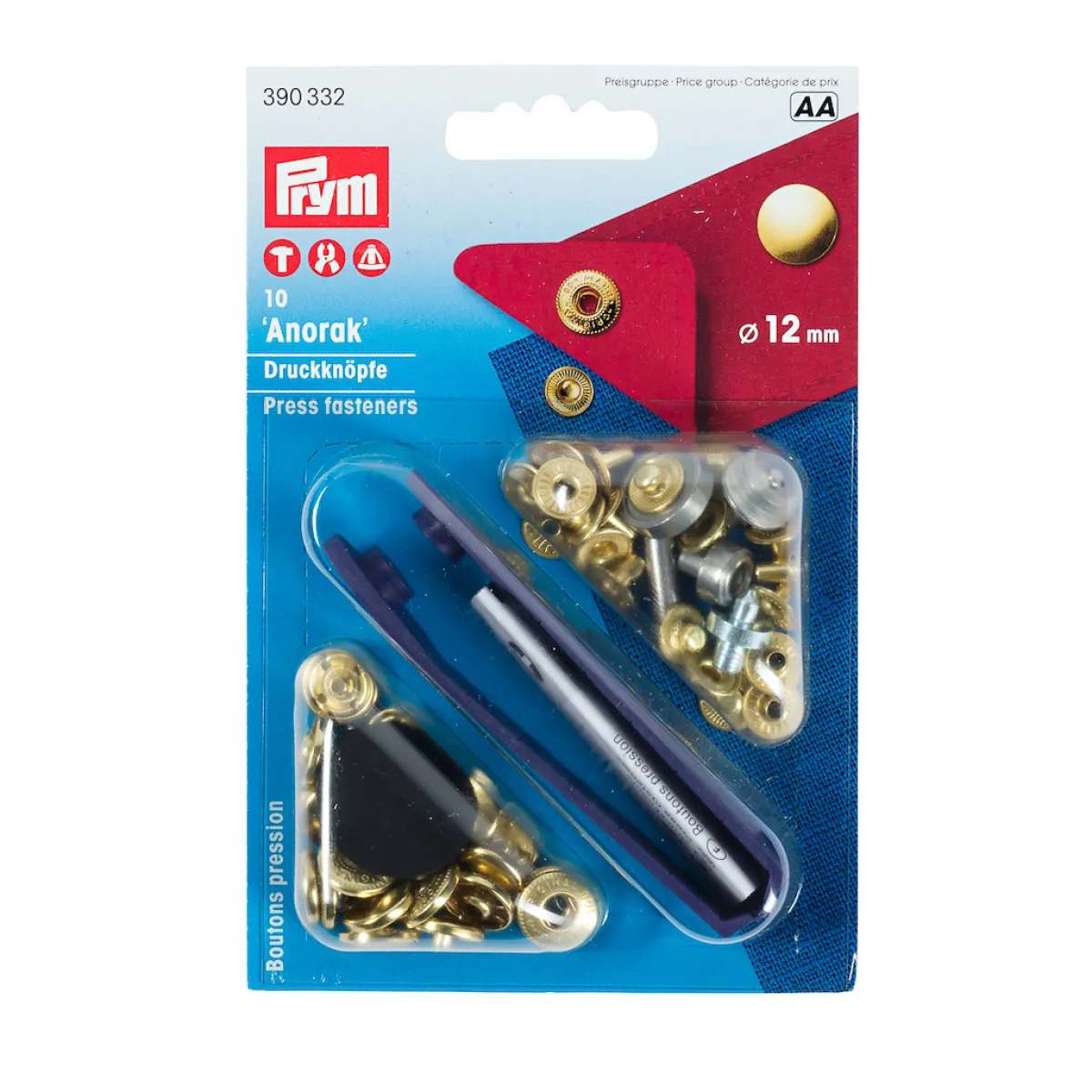 Giesse Scampoli Bottoni E Fibbie>Bottoni pressione 12mm oro