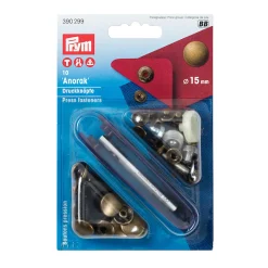 Giesse Scampoli Bottoni E Fibbie>Bottoni pressione 15mm ottone antico