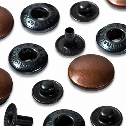 Giesse Scampoli Bottoni E Fibbie>Bottoni pressione 15mm rame antico