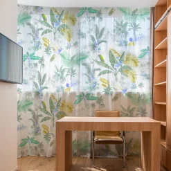 Giesse Scampoli Tende Moda>BREMA TENDA FOGLIE, COLIBRÌ STAMPA DIGITALE