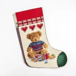 Giesse Scampoli Pannelli Per Cuscini>CALZA TEDDY NATALE