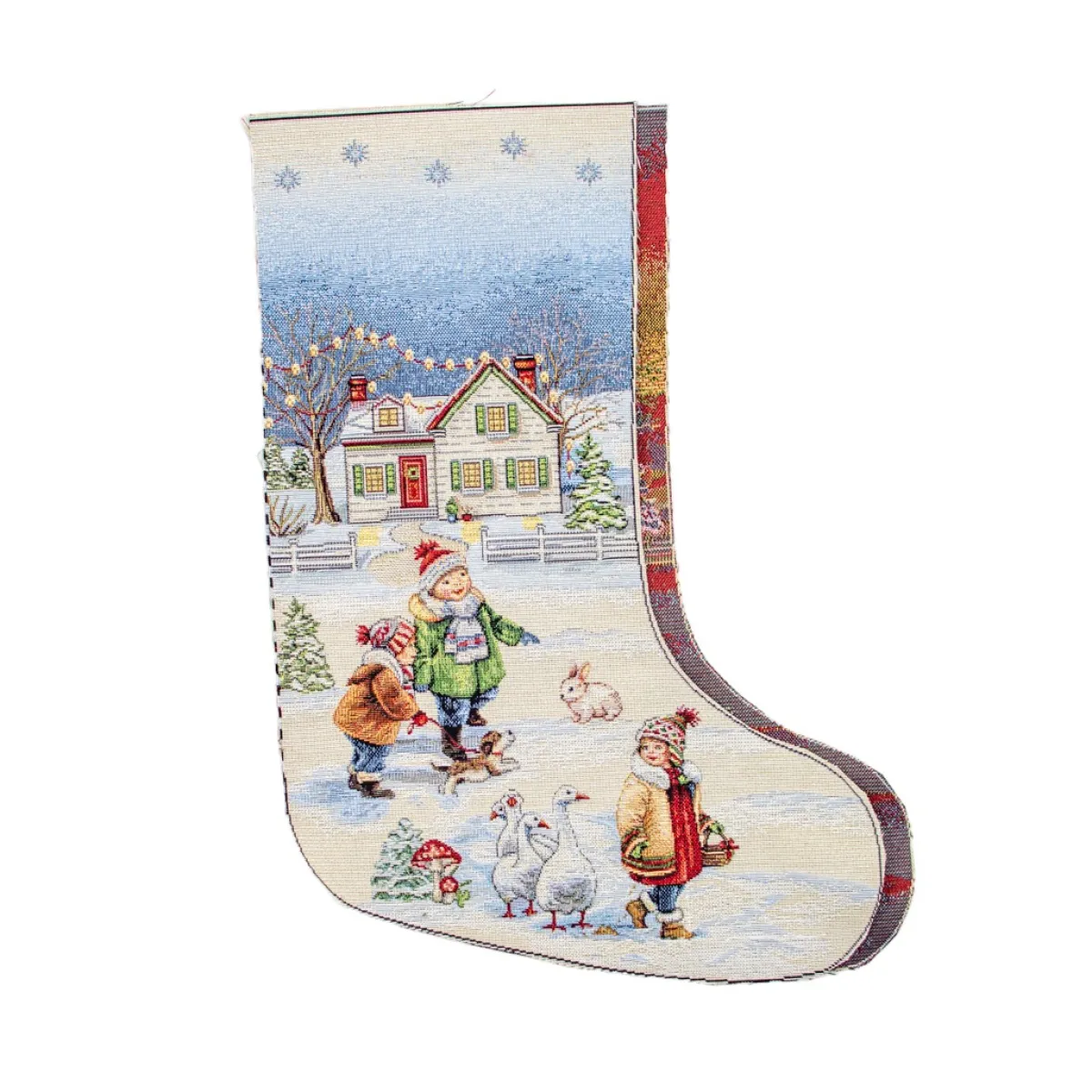 Giesse Scampoli Pannelli Per Cuscini>CALZA VILLAGGIO NATALE