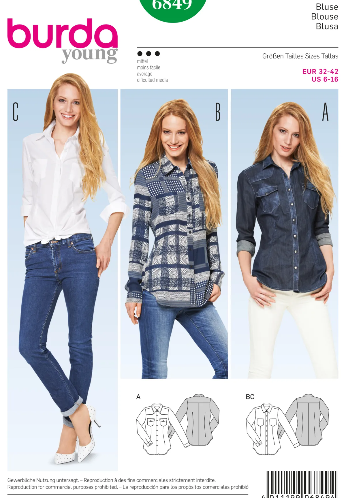 Cartamodelli Burda Top>camicetta