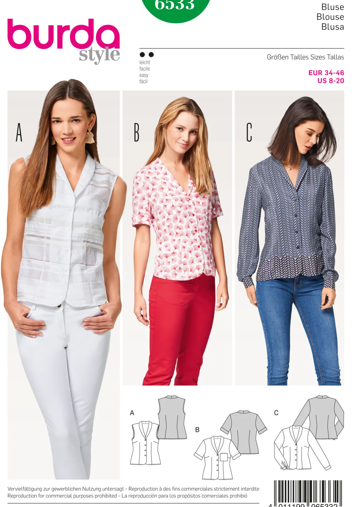 Cartamodelli Burda Top>camicetta