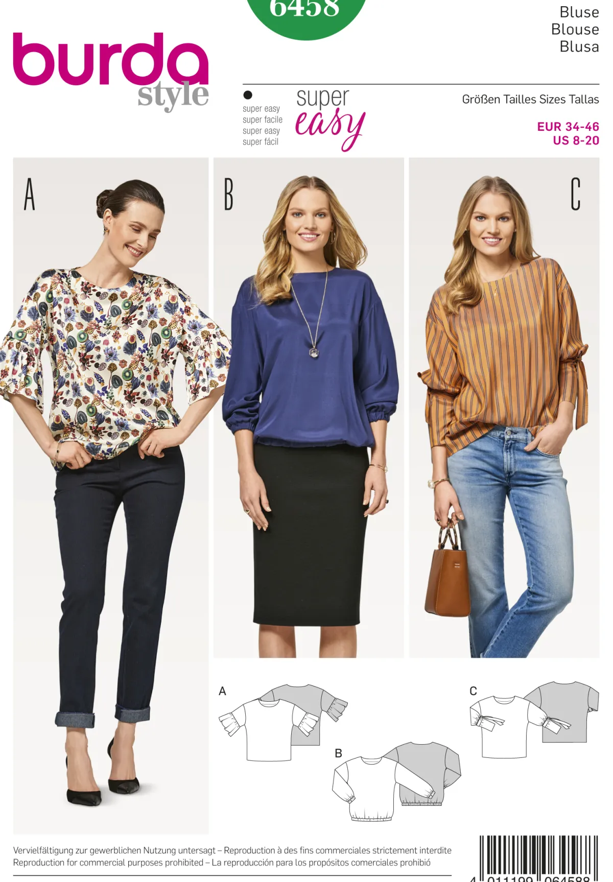 Cartamodelli Burda Top>camicetta