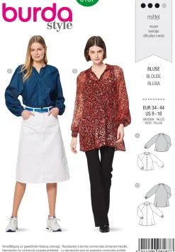 Giesse Scampoli Top>Camicetta - Maniche raglan - A-Line