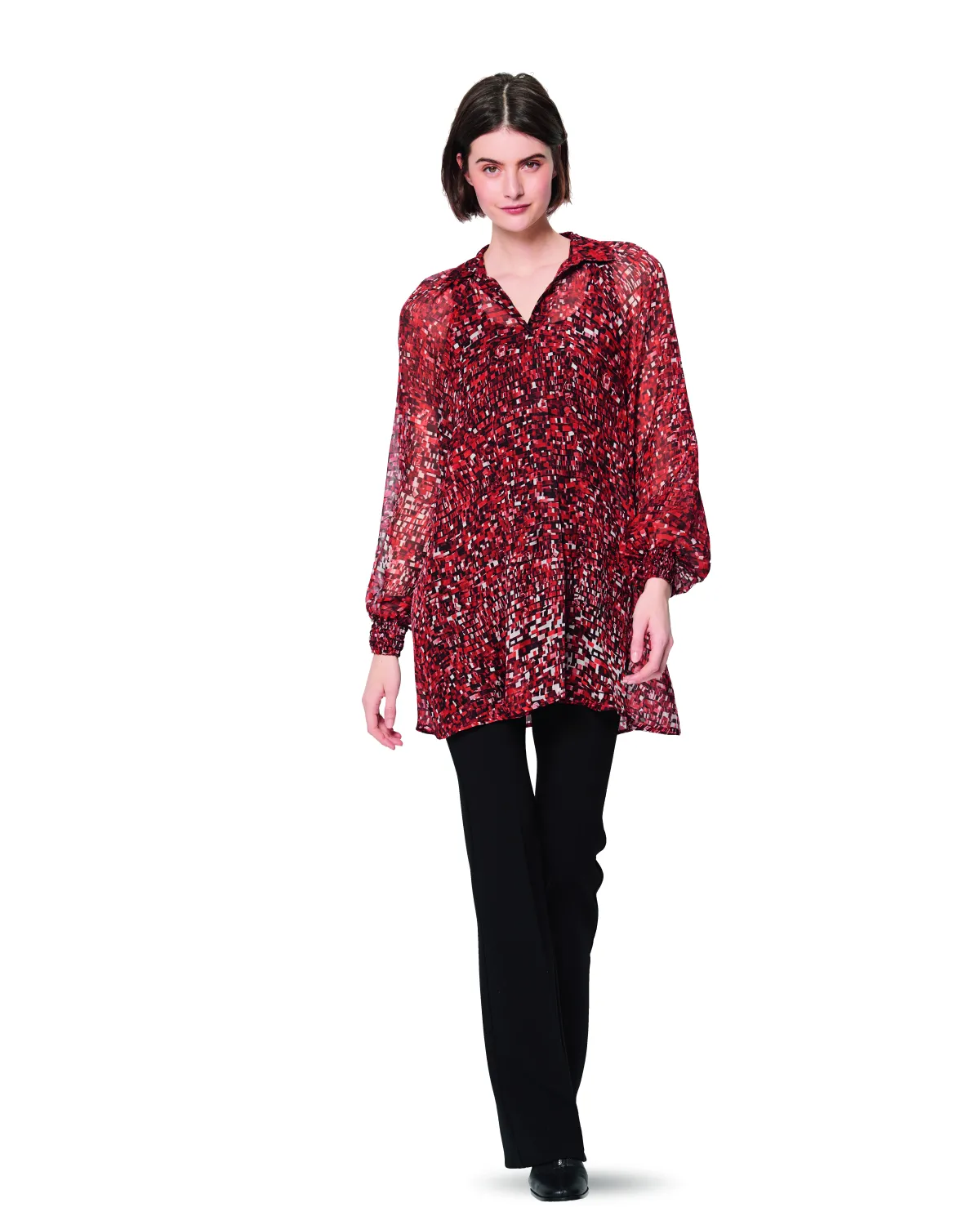 Giesse Scampoli Top>Camicetta - Maniche raglan - A-Line