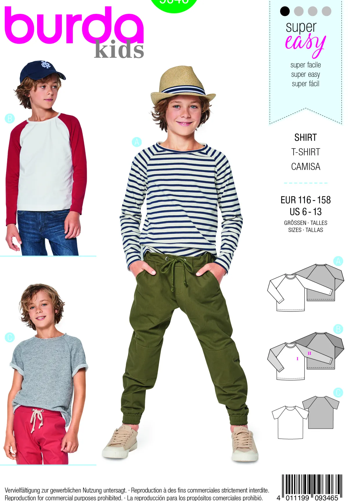 Cartamodelli Burda Neonati|Bambini>camicia