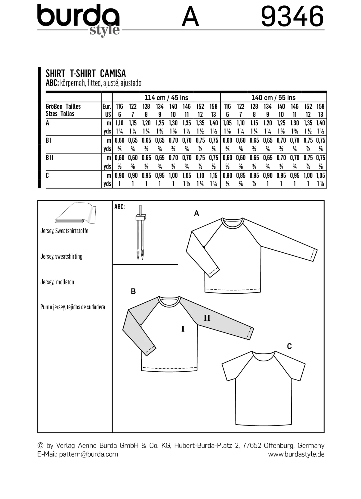 Cartamodelli Burda Neonati|Bambini>camicia